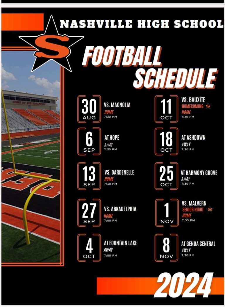 NHS 2024 Scrapper Football Schedule Southwest Arkansas Radio